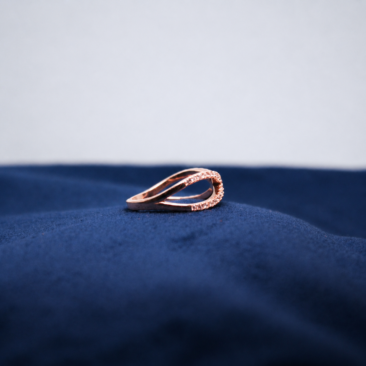 Rose Gold Seraphina Intertwined Ring
