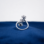 Silver Fiora Floral Cluster Ring