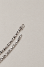 Silver Elara Beaded Anklet