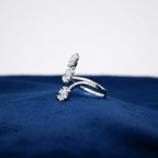 Silver Fiora Floral Cluster Ring