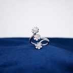 Silver Fiora Floral Cluster Ring