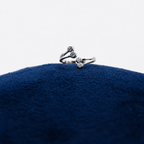 Silver Crystal Cascade Toe Ring