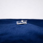 Silver Celestial Crystal Ring