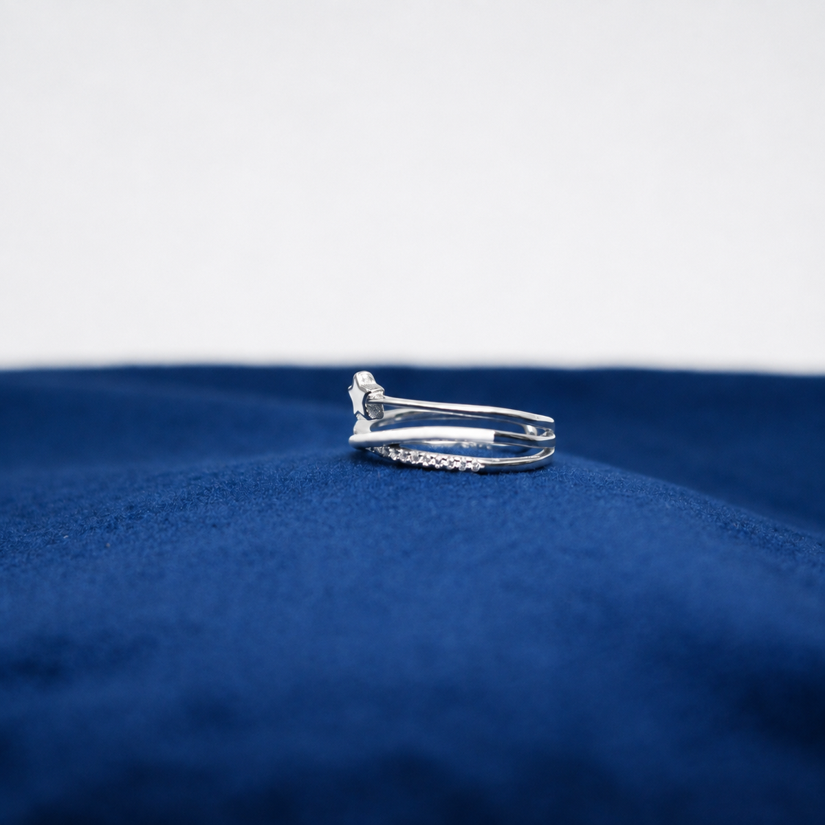 Silver Celestial Crystal Ring