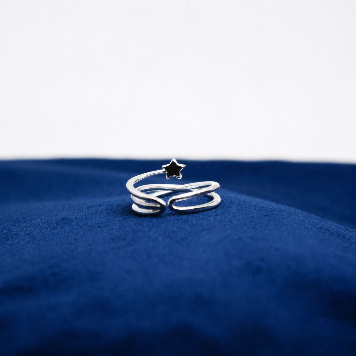 Silver Celestial Crystal Ring