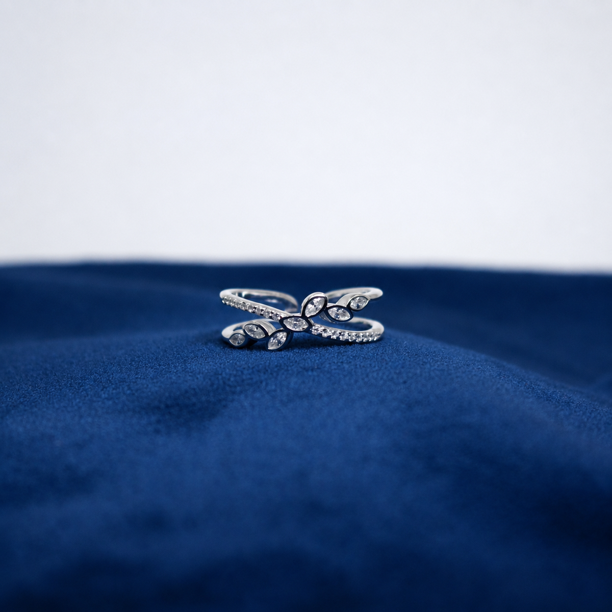 Silver Twisted Grace Ring