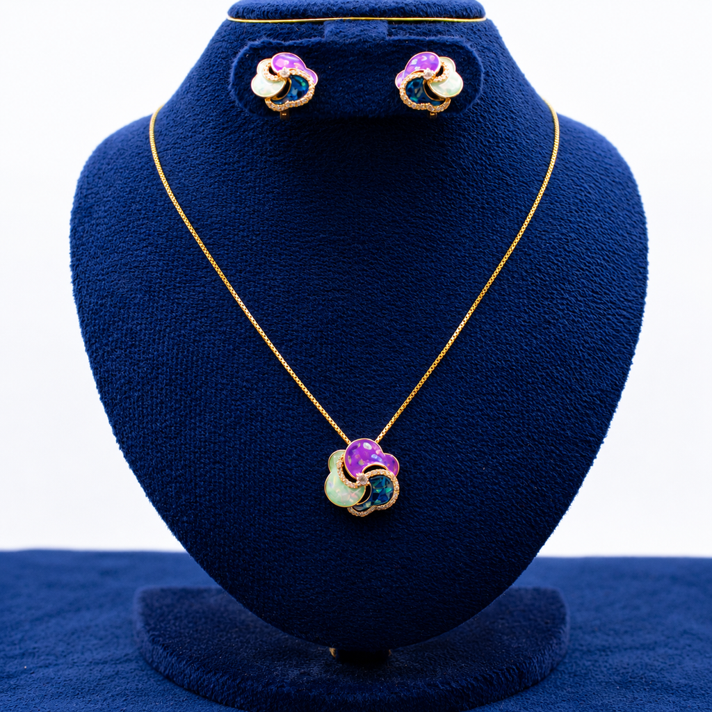 Rose Gold Iridescent Swirl Set