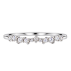 Silver Crystal Flow Ring