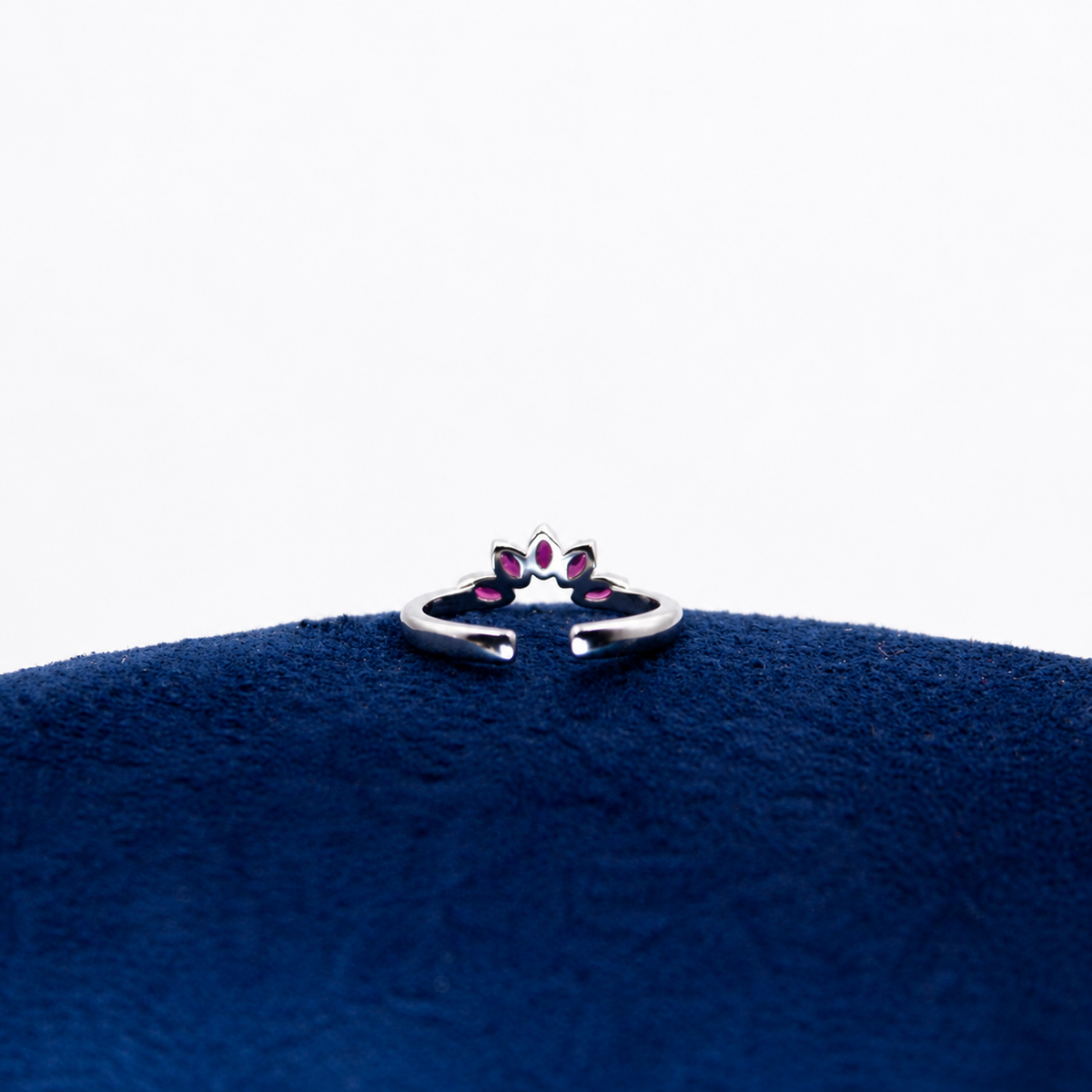 Silver Rosapetal Toe Ring
