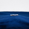 Silver Crystal Double Row Ring