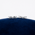 Silver Crystal Weave Toe Ring