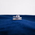 Silver Lumière Double-Band Ring