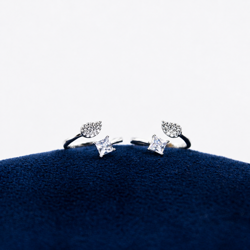 Aurelia Leaf & Stone Toe Ring