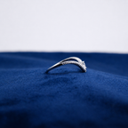 Silver Lucelle Crystal Twist Ring