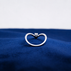 Silver Crossover Gleam Ring
