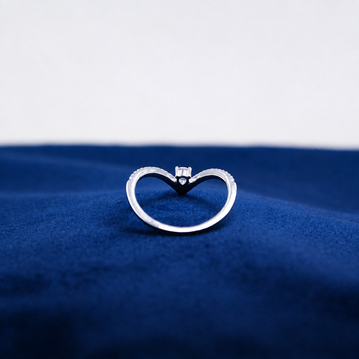Silver Lucelle Crystal Twist Ring