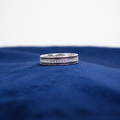 Silver Crystal Royale Band Ring
