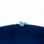 Silver Azure Wings Toe Ring Set