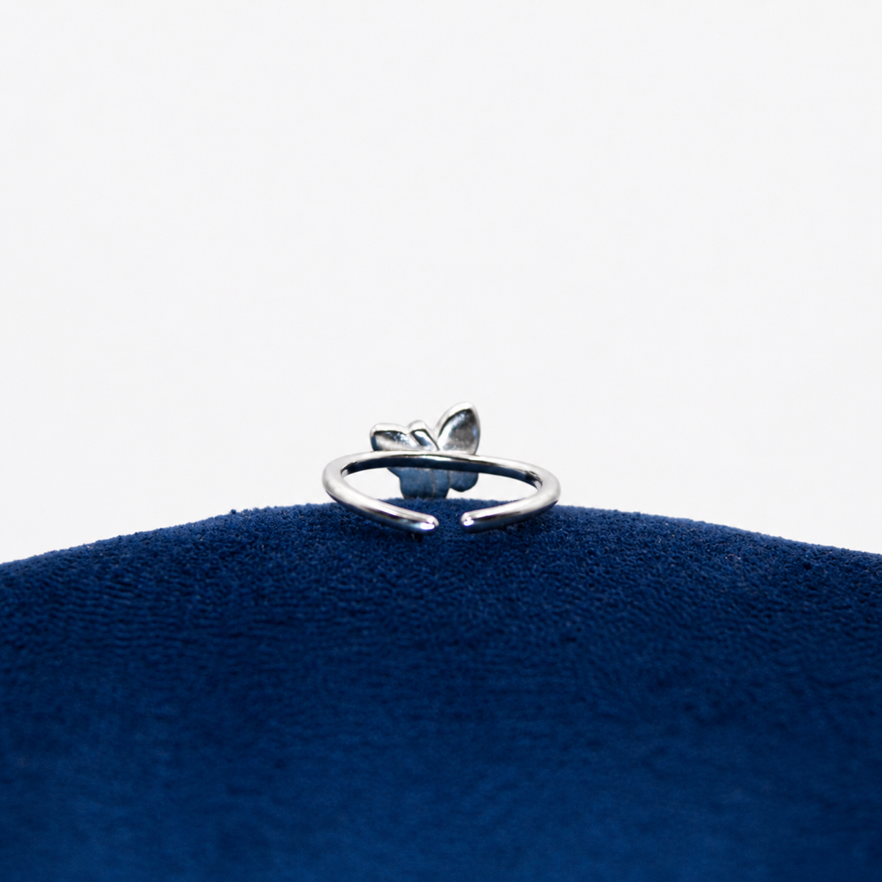 Silver Azure Wings Toe Ring Set