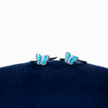 Silver Azure Wings Toe Ring Set