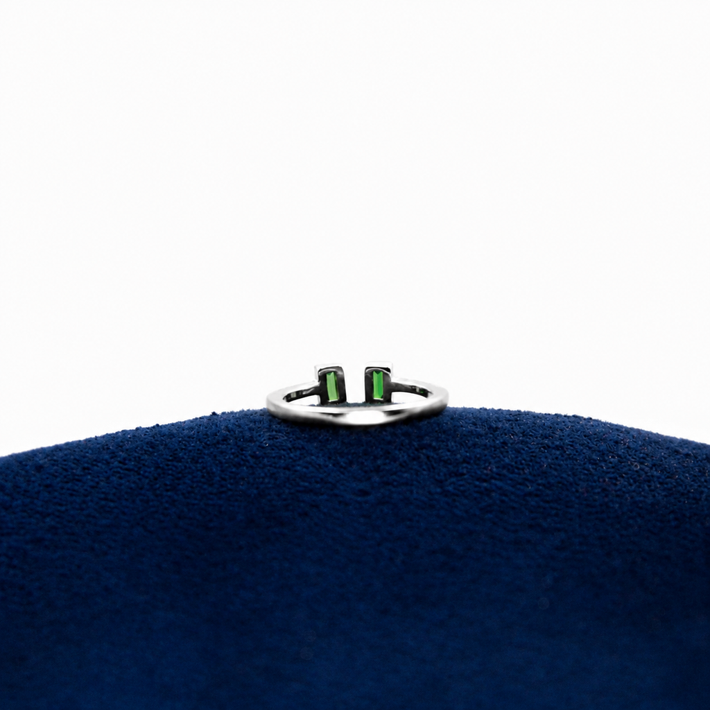 Emerald Duo Toe Ring