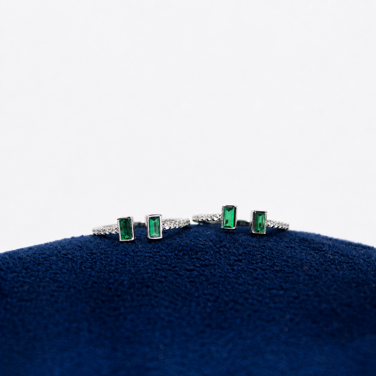 Emerald Duo Toe Ring