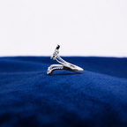 Silver Celeste Floral Accent Ring