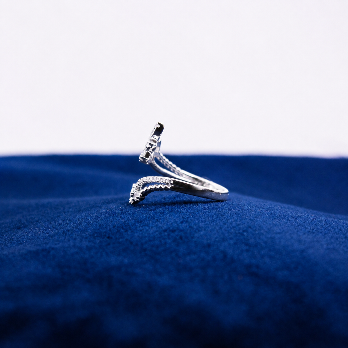 Silver Celeste Floral Accent Ring
