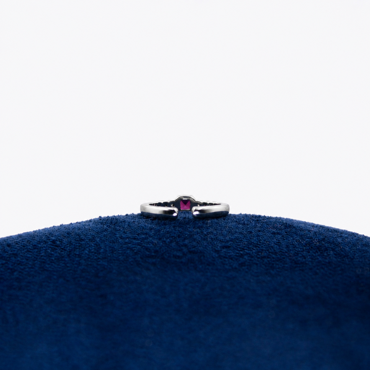 Silver Pink Royale Toe Ring
