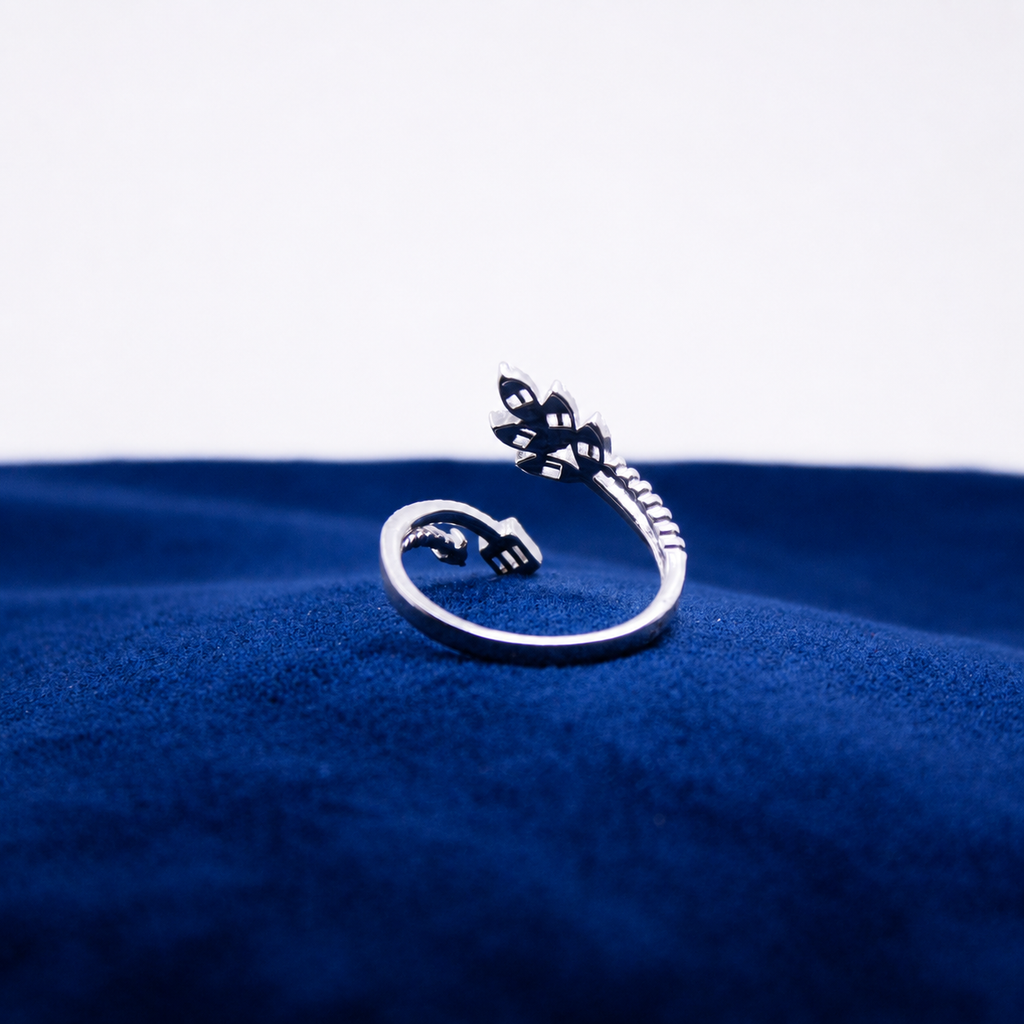 Silver Celeste Floral Accent Ring