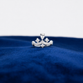 Silver Seraphina Pear Crystal Ring