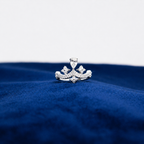 Silver Seraphina Pear Crystal Ring