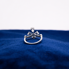 Silver Seraphina Pear Crystal Ring