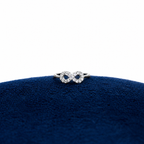 Silver Infinity Crystal Toe Ring