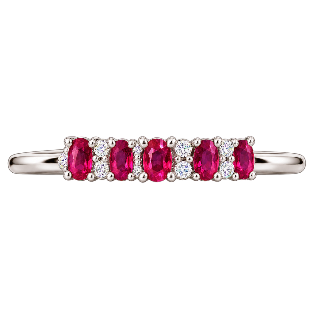 Silver Pink Opal Ring