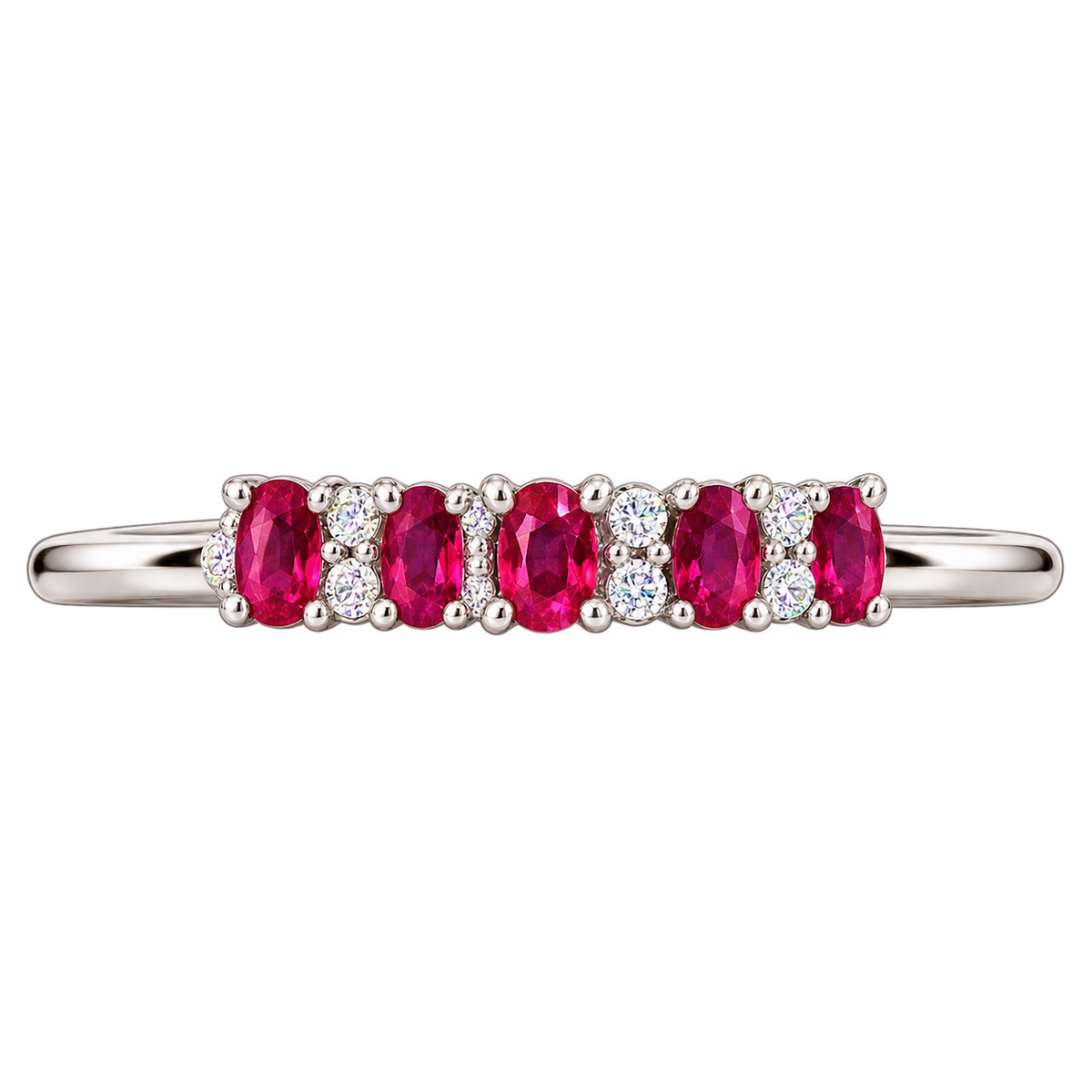 Silver Pink Opal Ring