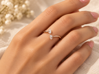 Rosé Butterfly Crystal Ring