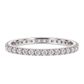 Silver Crystalline Elongé Ring