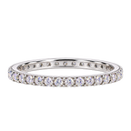 Silver Crystalline Elongé Ring