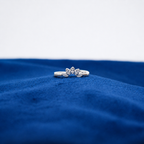 Silver Floral Radiance Toe Ring