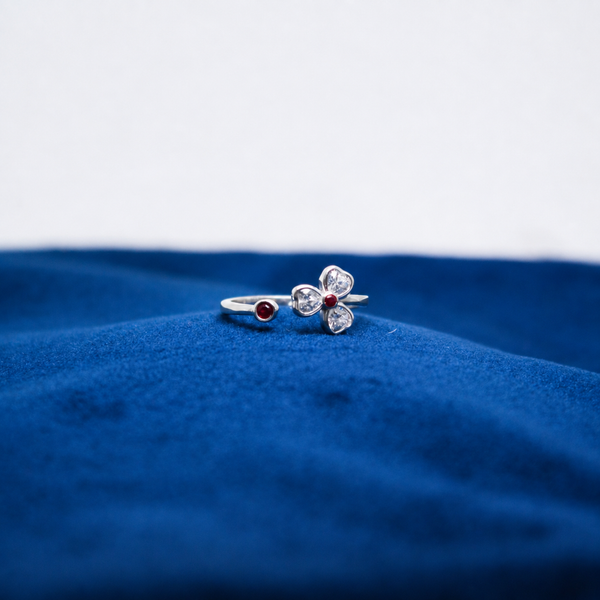 Rosalie Pink Bloom Toe Ring