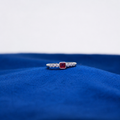 Silver Pink Royale Toe Ring