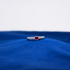 Silver Pink Royale Toe Ring