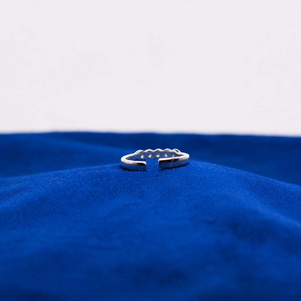 Silver Cirque Éclat Toe Ring
