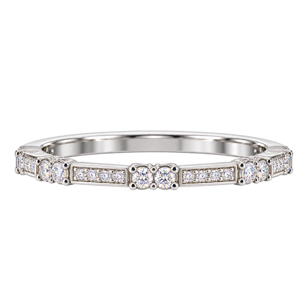 Silver Lumina Crest Ring