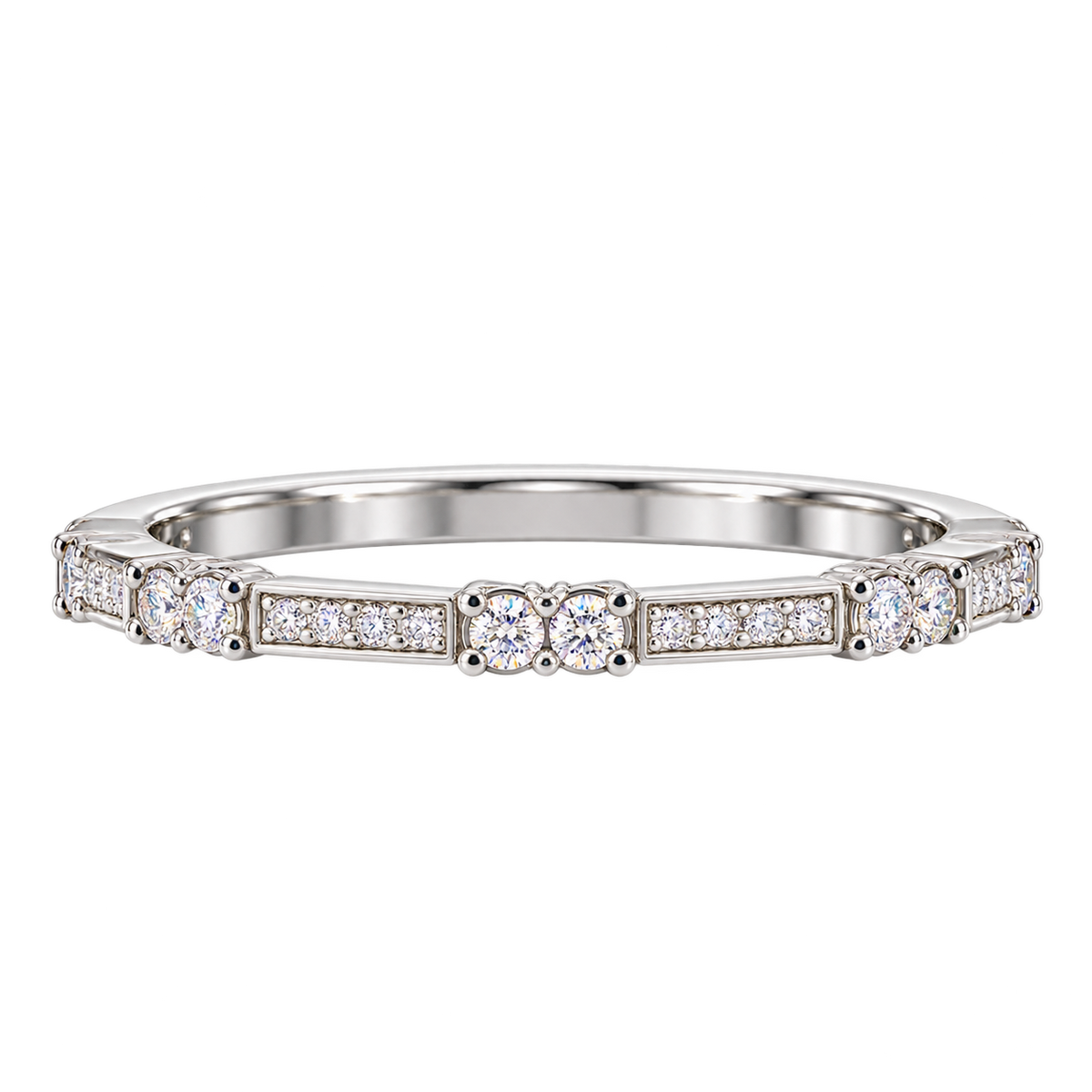 Silver Lumina Crest Ring