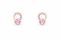 Rosé Oval Gemstone Studs