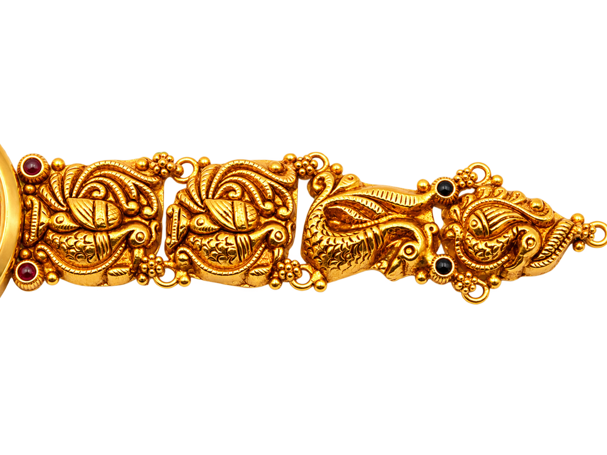 Raga Titan  Heritage Peacock Gold-Tone Bracelet Watch