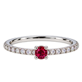 Silver Roselle Éclat Ring