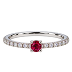 Silver Roselle Éclat Ring